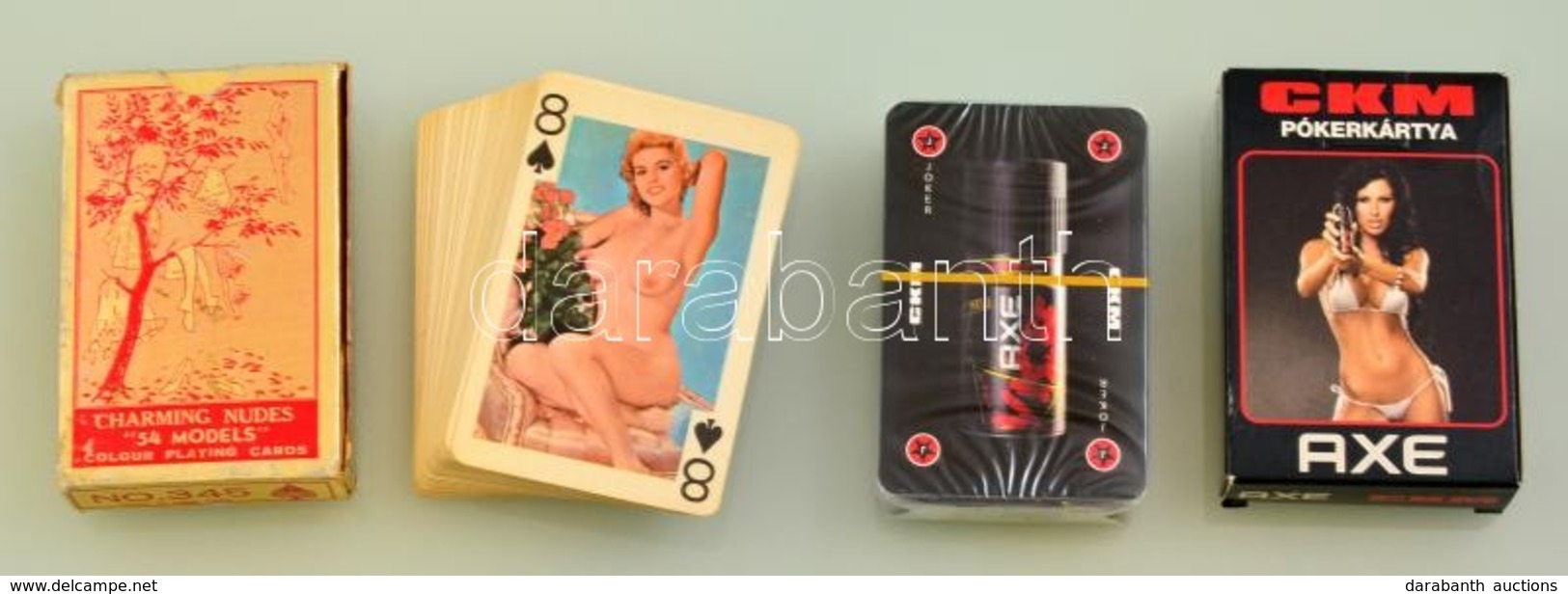 2 Pakli Erotikus Francia Kártya, Eredeti Dobozában - Other & Unclassified