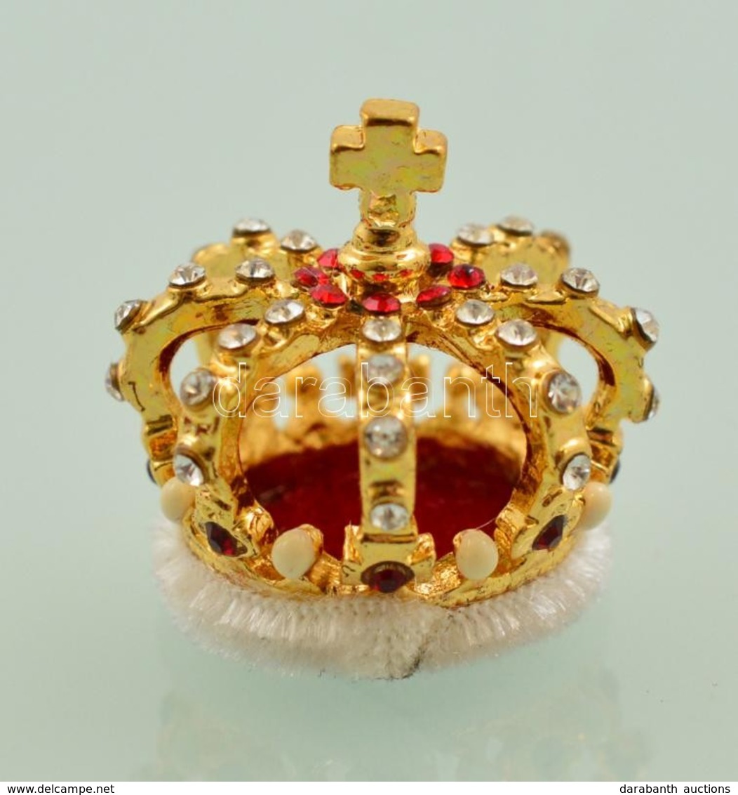 II. Fülöp Spanyol Király Koronája Miniatűr, Díszdobozban, Leírással - Other & Unclassified