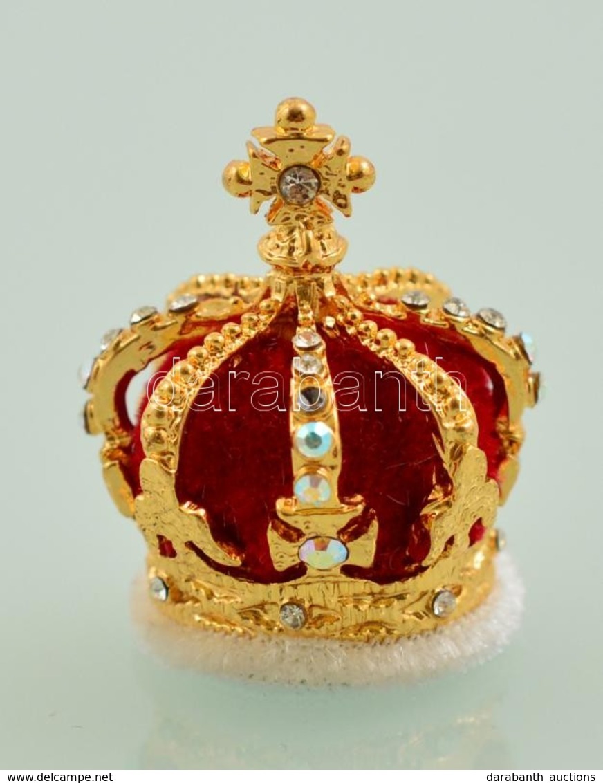 Modenai Mária Királyné Koronája Miniatűr, Díszdobozban, Leírással - Other & Unclassified