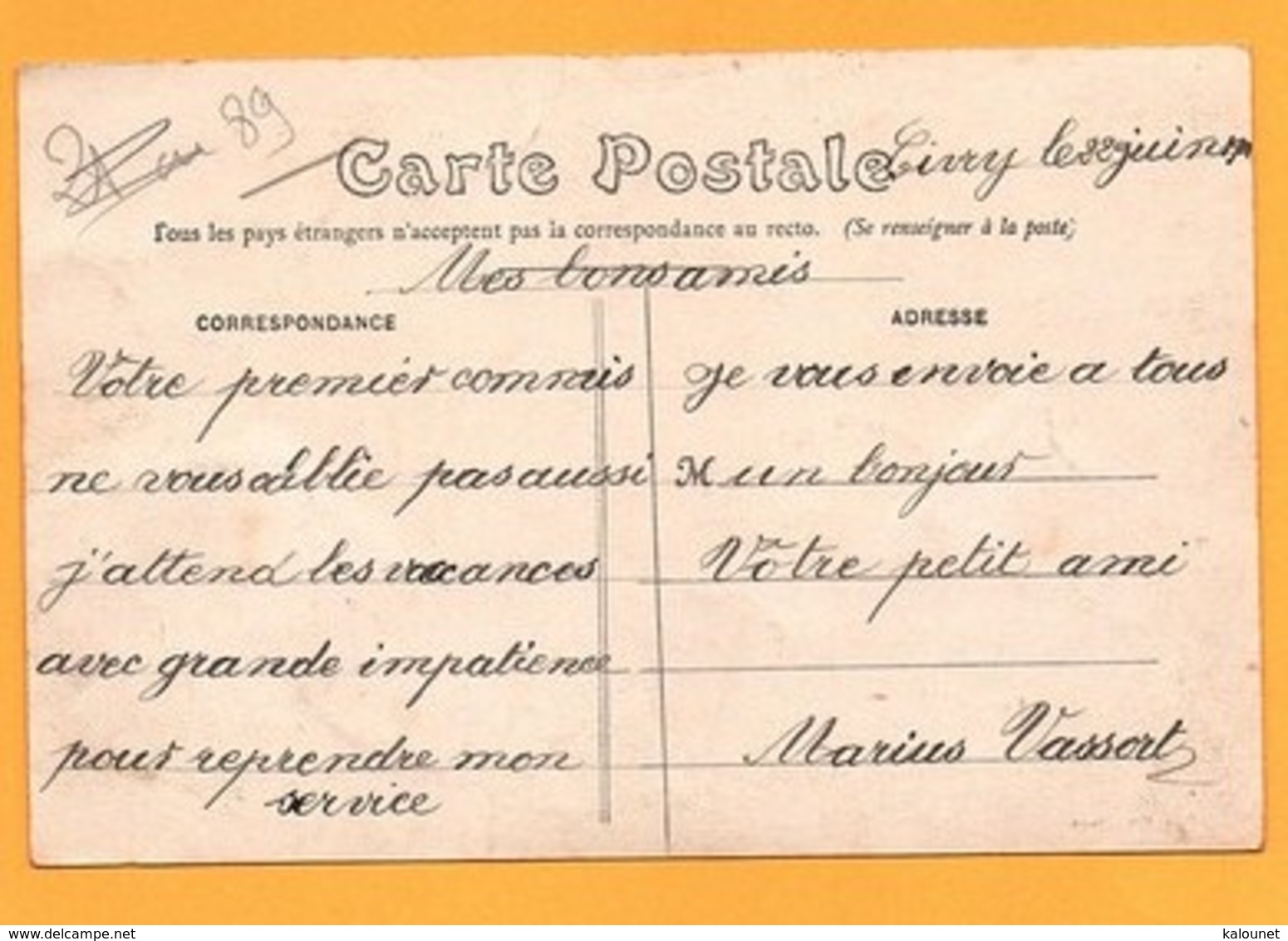 Carte Postale En Couleur " Route De Saint-Cloud " à CIVRY - Autres & Non Classés