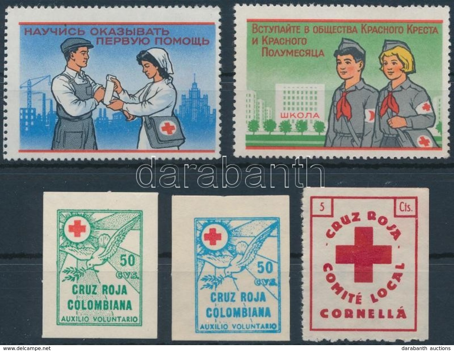 5 Klf Külföldi Vöröskereszt Segélybélyeg - Ohne Zuordnung