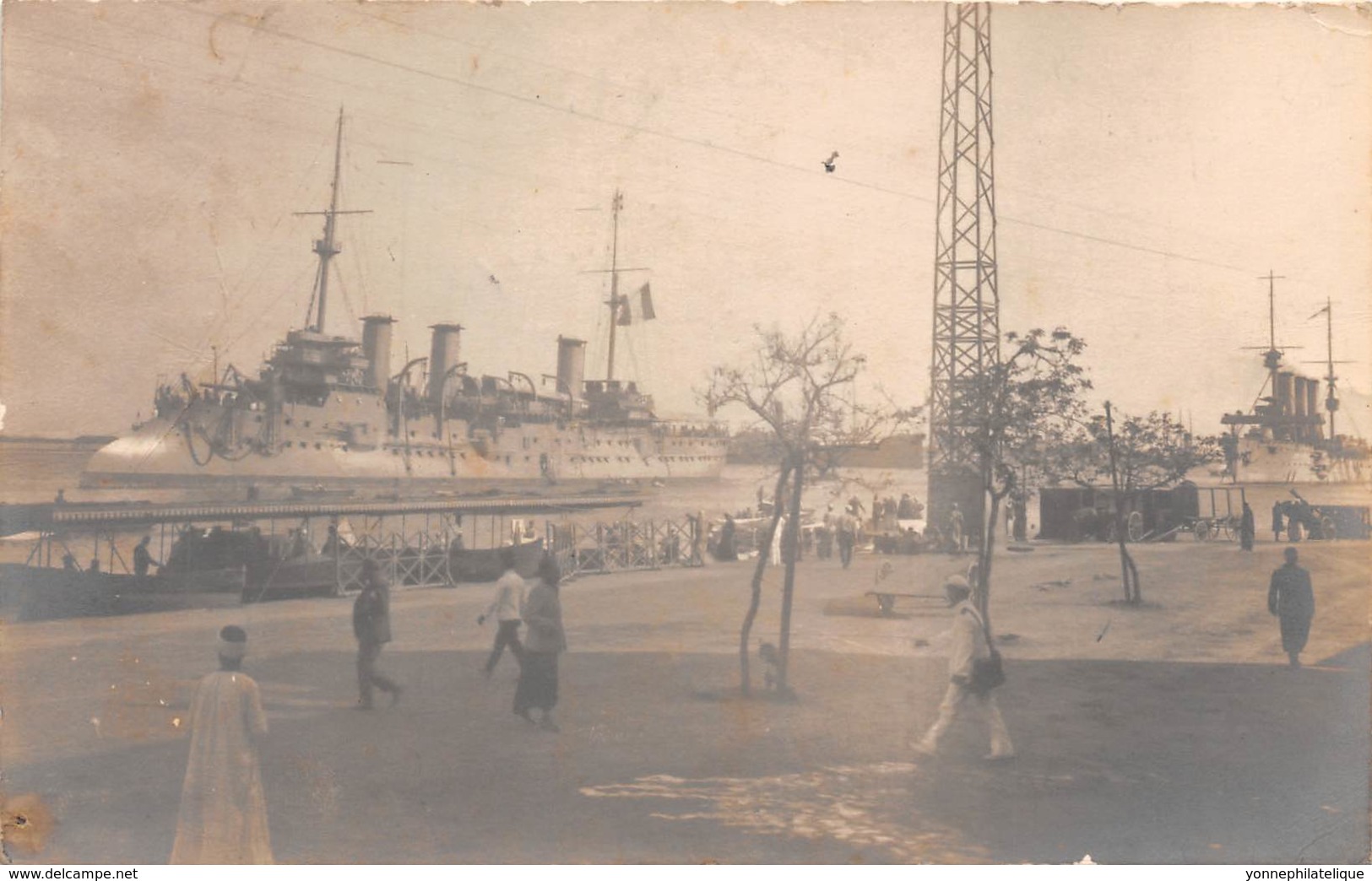 Egypte / Topo - 51 - Port Saïd - Carte Photo Bateau - Le Casque - Autres & Non Classés