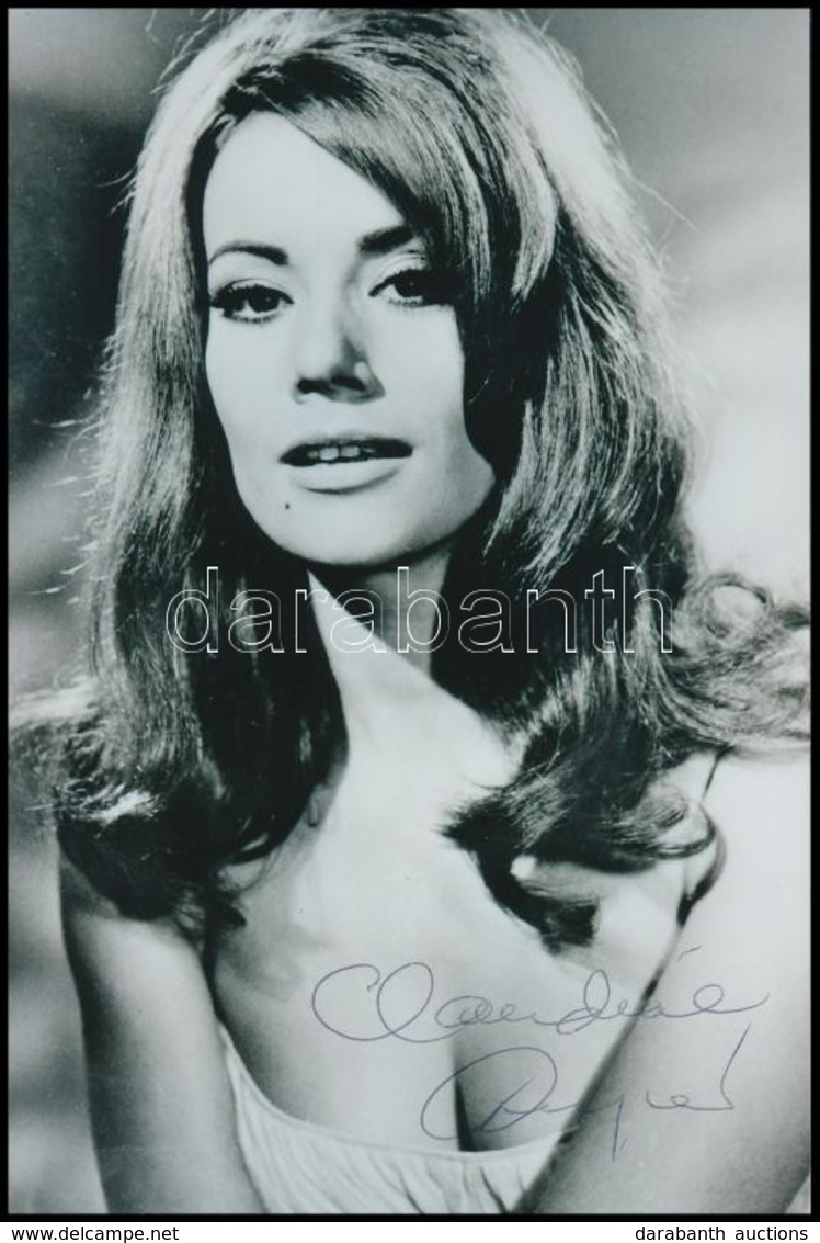 Claudine Auger (1941-) Francia Színésznő Aláírt Fotója / Autograph Signature On Photo 13x20 Cm - Sonstige & Ohne Zuordnung