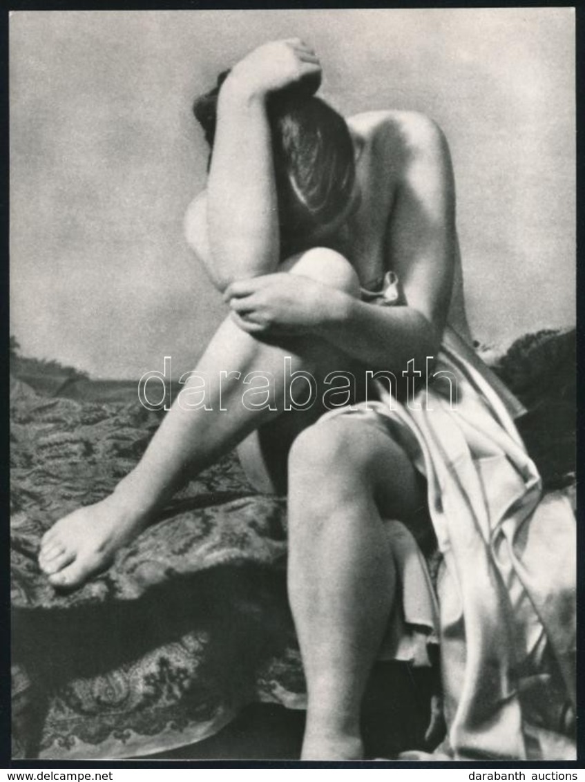 Cca 1967 Alois Zych (1874-1943): Női Akt, Fotó Az 'Akt V české Fotografii' Albumból, Hátulján Feliratozva, 17×12,5 Cm - Sonstige & Ohne Zuordnung