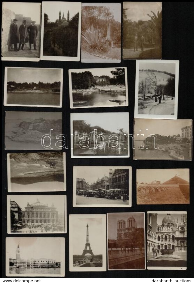 Cca 1930 32 Db Vegyes Európai Városképes és úti Fotó, Több Feliratozva 6x9 Cm - Other & Unclassified