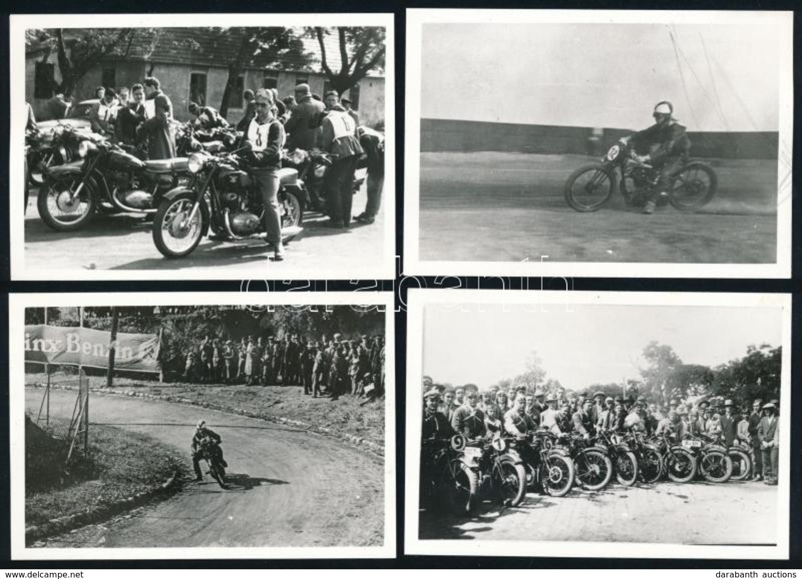 1928-1958 Temesvár Környéki és Gugger-hegyi Verseny, 4 Db Feliratozott Fotó, Utólagos Előhívás, 6,5×9,5 Cm - Other & Unclassified