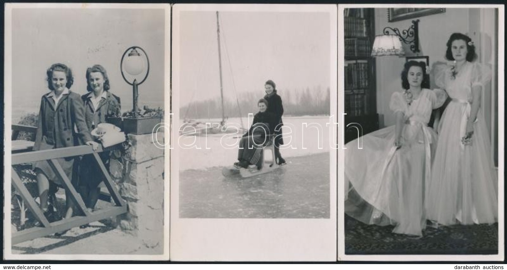 Cca 1941-1943 Ikreket ábrázoló Fotók, 5 Db, 14×9 Cm - Sonstige & Ohne Zuordnung