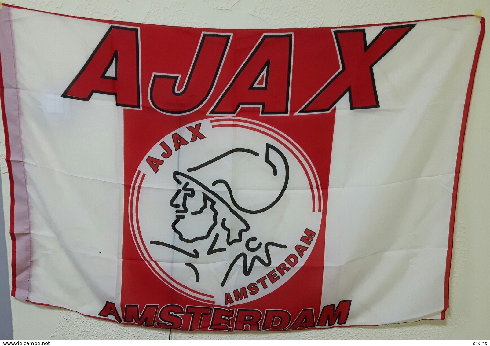 Fan Flag FC Ajax Amsterdam Holland Nederlands Football Club 130x90cm - Apparel, Souvenirs & Other