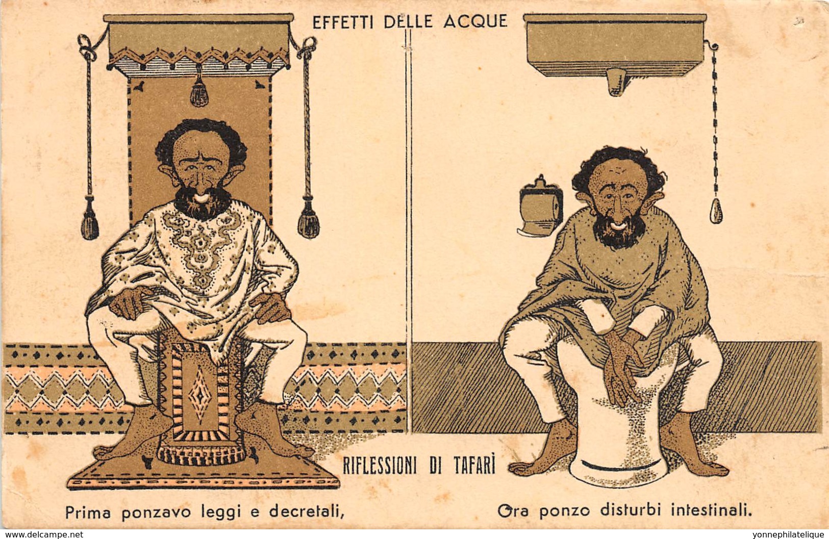 Ethiopie / Royauté - 12 - Carte Illustrée - Caricature - Défaut - Äthiopien