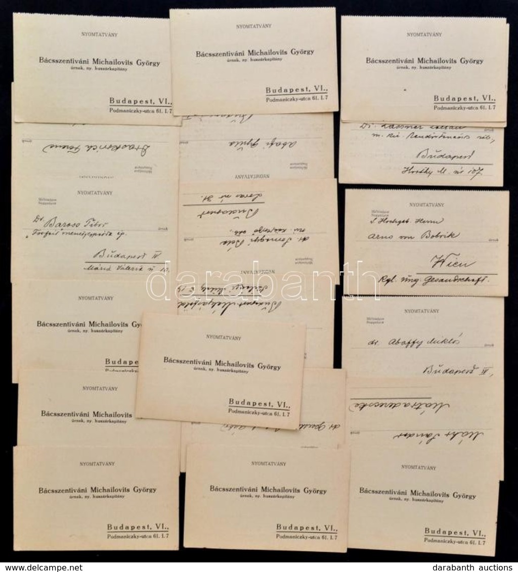 Cca 1930 Holicsi Lovassági Tisztiiskolát Végzett Bajtársak Részére Szóló Megcímzett Névre Szóló Meghívó-levelezőlap 20 D - Other & Unclassified