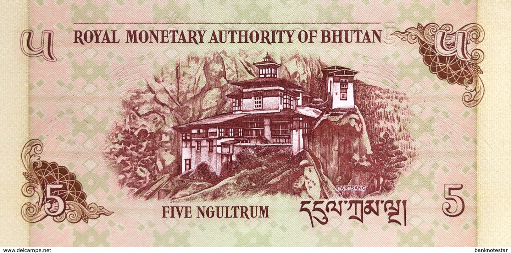 Bhutan 5 Ngultrum, P-28a (2006) - UNC - Bhutan