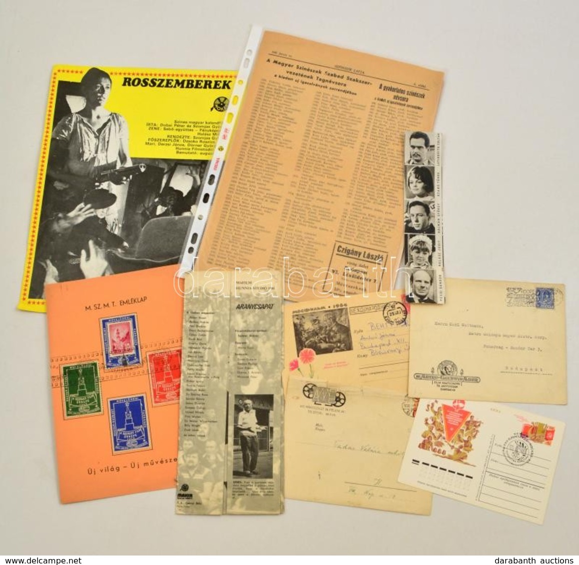 Cca 1948-1970 10 Db Filmes újság és Nyomtatvány - Ohne Zuordnung