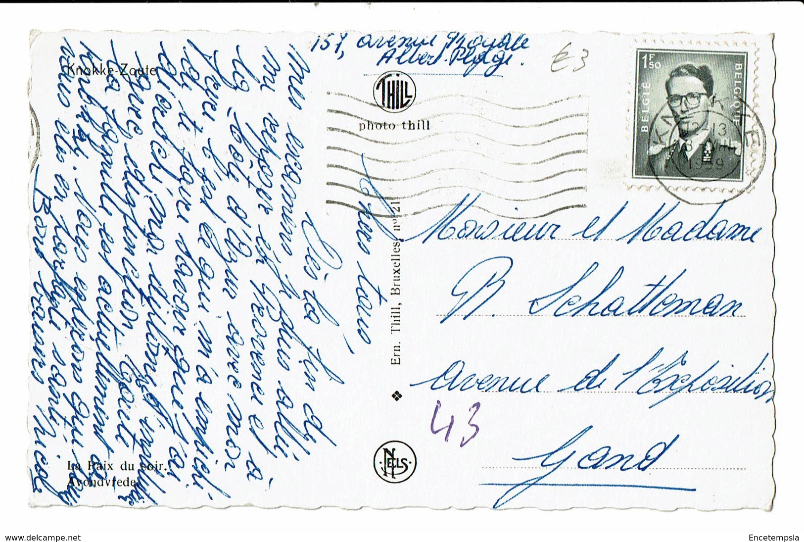 CPA - Cartes Postales-Belgique - Knokke-Paix Du Soir -1959-S4066 - Knokke