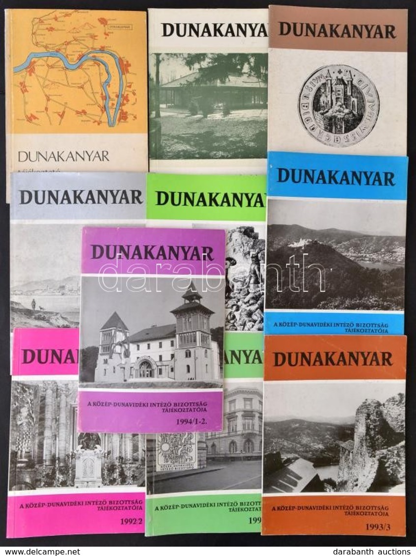 1976-1994 10 Db Dunakanyar Folyóirat, Változó állapotban. - Ohne Zuordnung