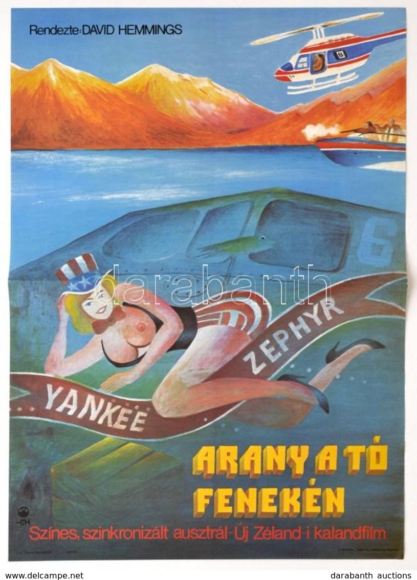 1984 Németh Kornélia (?-): Arany A Tó Fenekén, Ausztrál-új-zélandi Film Plakát, Hajtott, 56x40 Cm - Autres & Non Classés