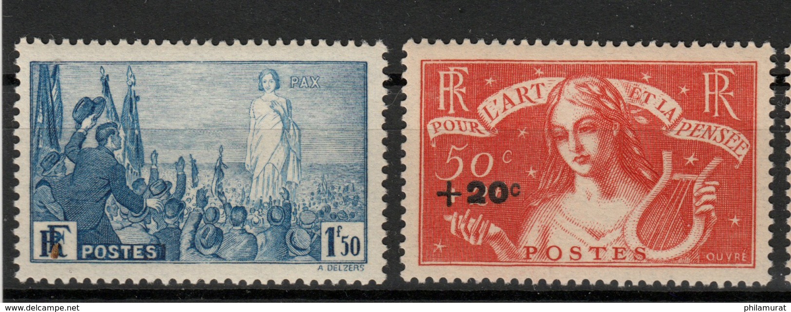 France 1936/1939 lot neufs sans charnière COTE 718 € - 1er choix
