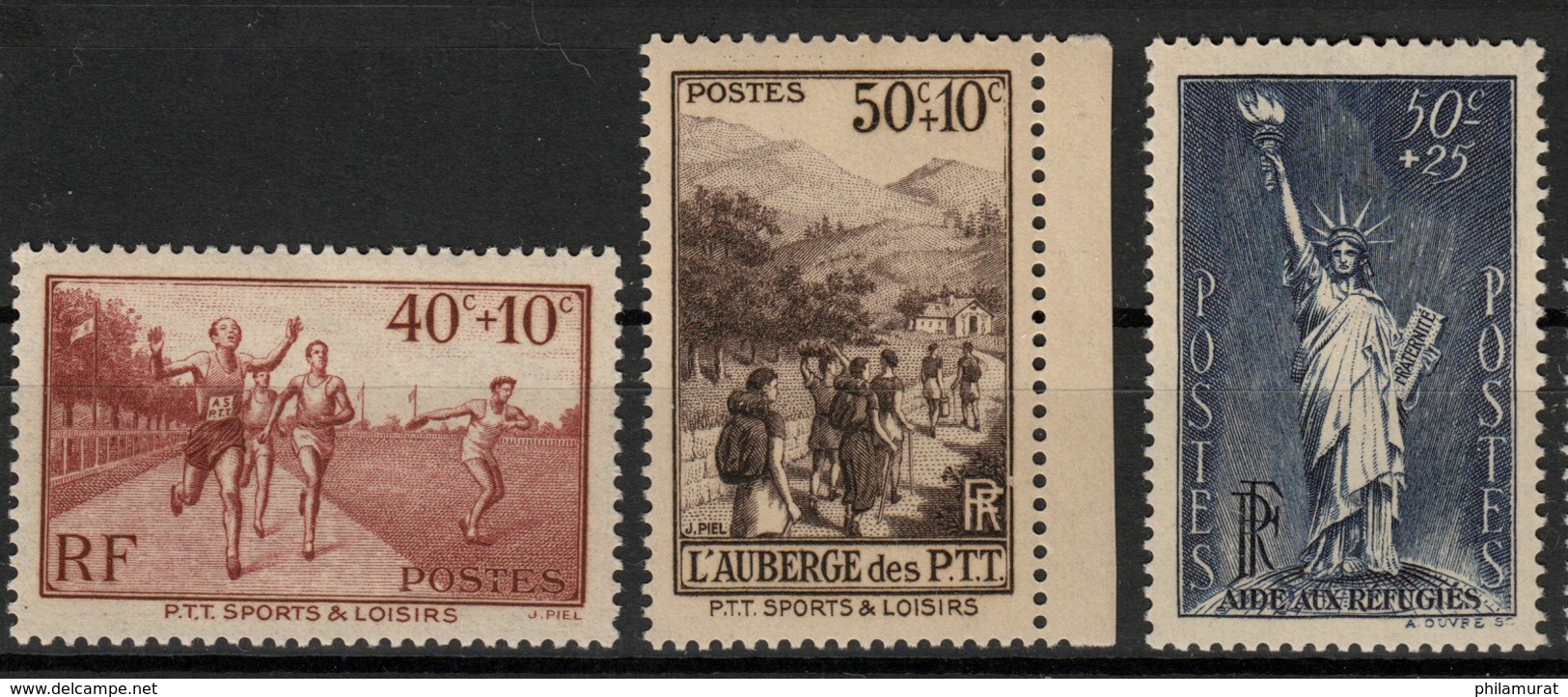 France 1936/1939 lot neufs sans charnière COTE 718 € - 1er choix