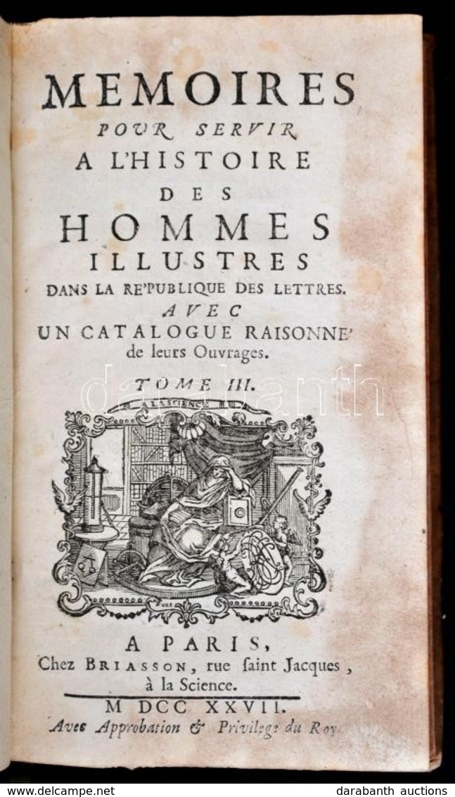 Jean-Pierre Niceron (1685-1738): Mémoires Pour Servir A L'histoire Des Hommes Illustres Dans La République Des Lettres.  - Unclassified