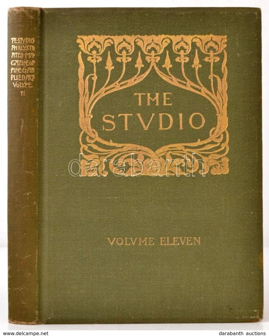 1897 The Studio An Illustrated Magazine- Of Fine & Applied Art. Volume XI., 8+ 280 P. Kiadói Kissé Kopott Aranyozott Egé - Unclassified