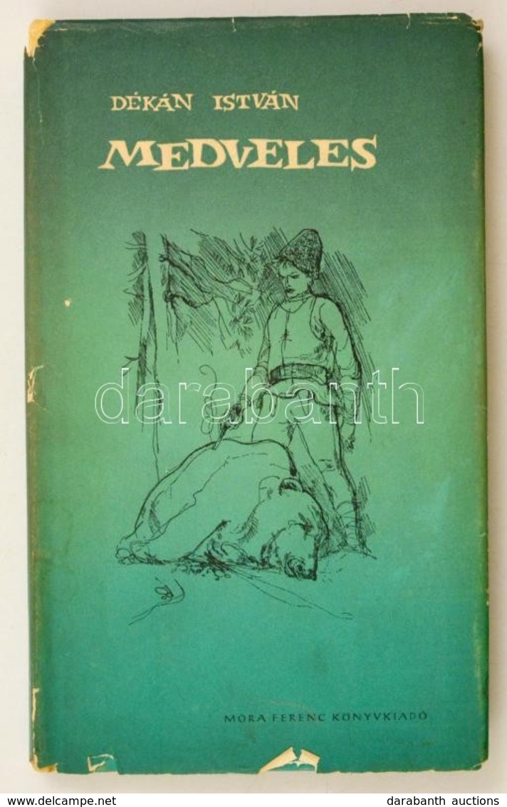 Dékán István: Medveles. Szász Endre Rajazival. Bp., 1958. Móra Kiadói Kartonálásban, Papír Védőborítóval (kissé Sérült) - Ohne Zuordnung