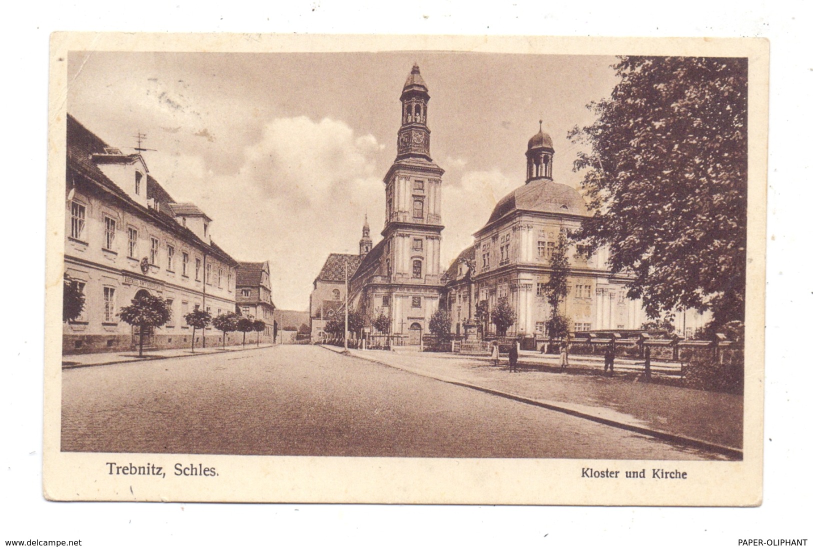 NIEDER - SCHLESIEN - TREBNITZ / TRZEBNICA, Kloster Und Kirche, 1929, Druckstelle - Schlesien