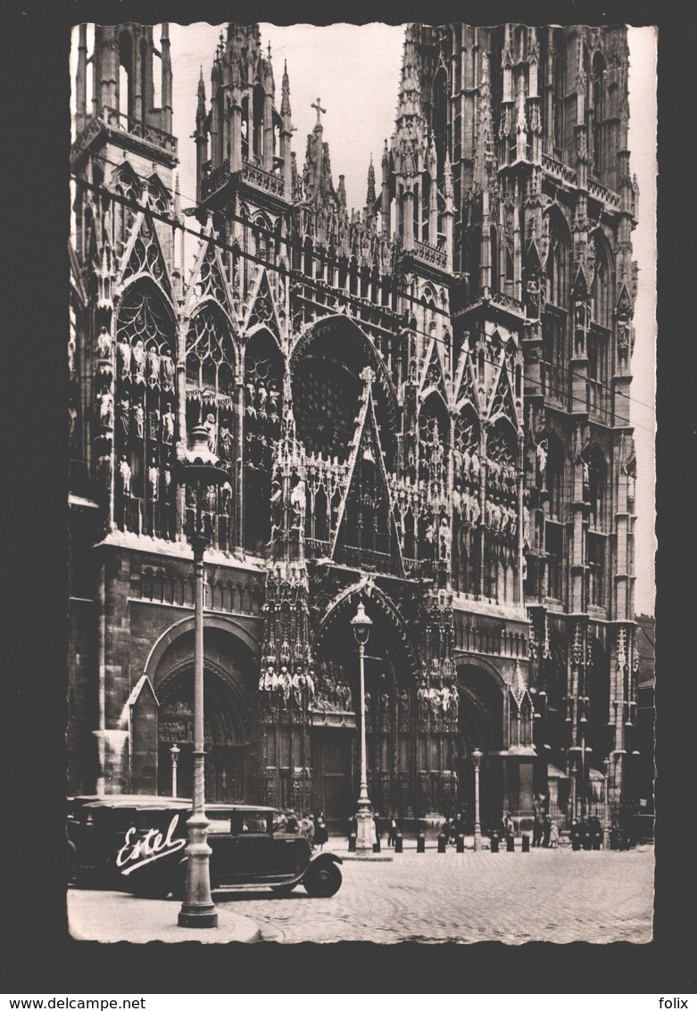 Rouen - Façade De La Cathédrale - état Neuf - Voiture / Oldtimer Car - Rouen