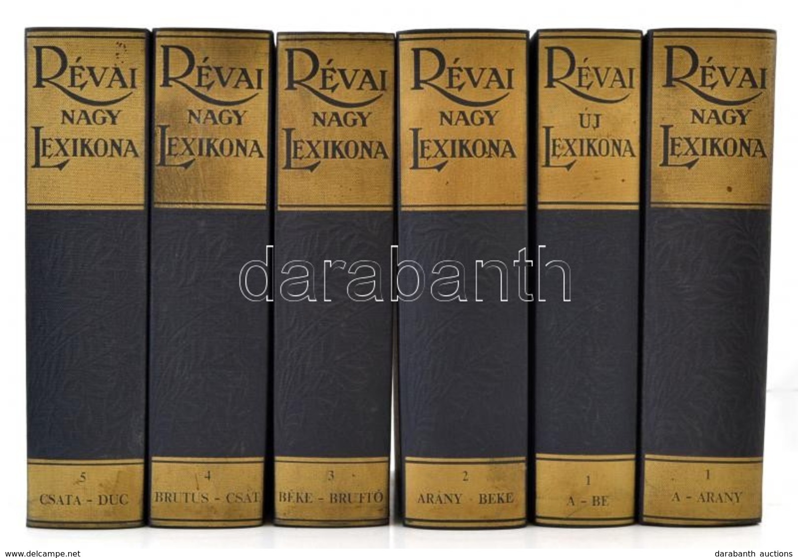 Révai Nagy Lexikona. 1-5. Köt. Bp., 1992-1994, Babits. Hasonmás Kiadás. Kicsit Kopott Vászonkötésben, Jó állapotban. + R - Unclassified