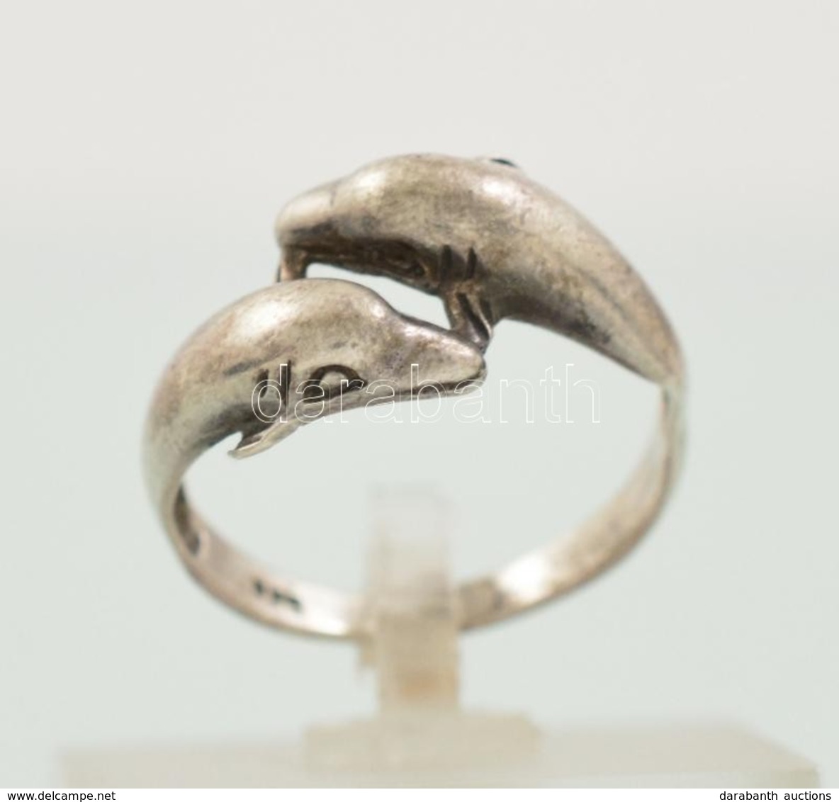 Ezüst(Ag) Delfines Gyűrű, Jelzett, Méret: 55, Nettó: 2,5 G - Other & Unclassified