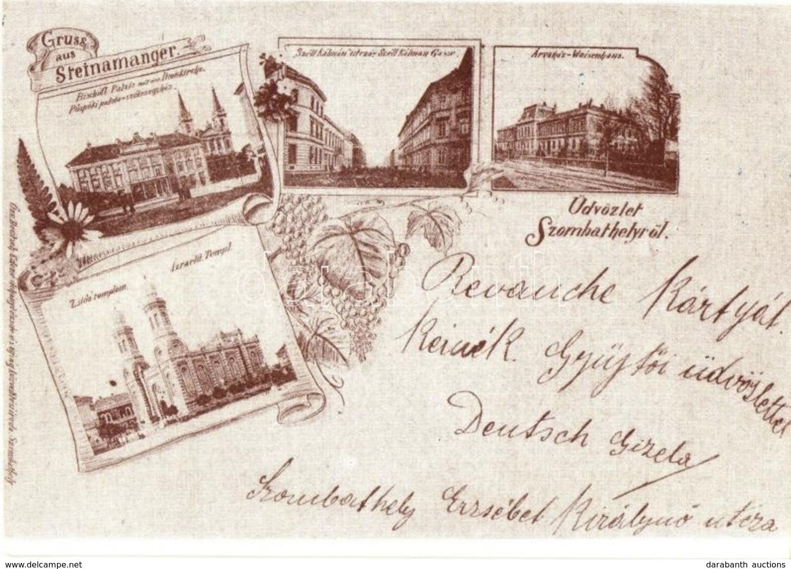 ** * 13 Db VEGYES Magyar Városképes Lap / 13 Mixed Hungarian Town-view Postcards - Unclassified