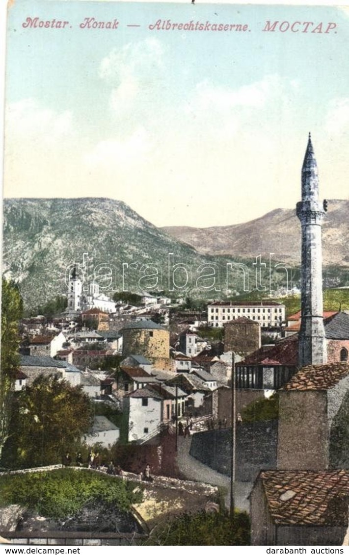 ** * 4 Db RÉGI Bosnyák Képeslap / 4 Pre-1945 Bosnian Town-view Postcards - Ohne Zuordnung