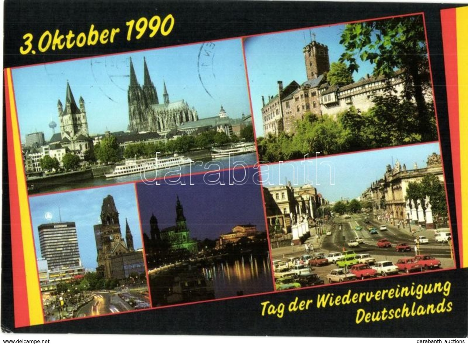 ** * 15 Db MODERN Német és Svájci Városképes Lap / 15 Modern Germand And Swiss Town-view Postcards - Unclassified