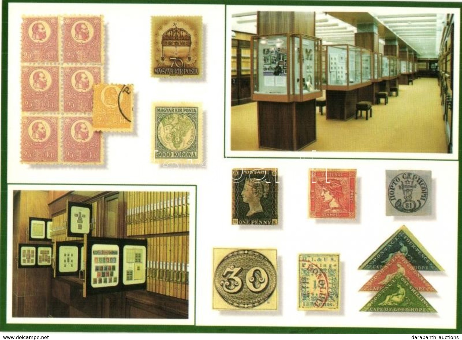 ** * 17 Db MODERN Bélyeges Motívumlap / 17 Modern Stamp Motive Postcards - Unclassified