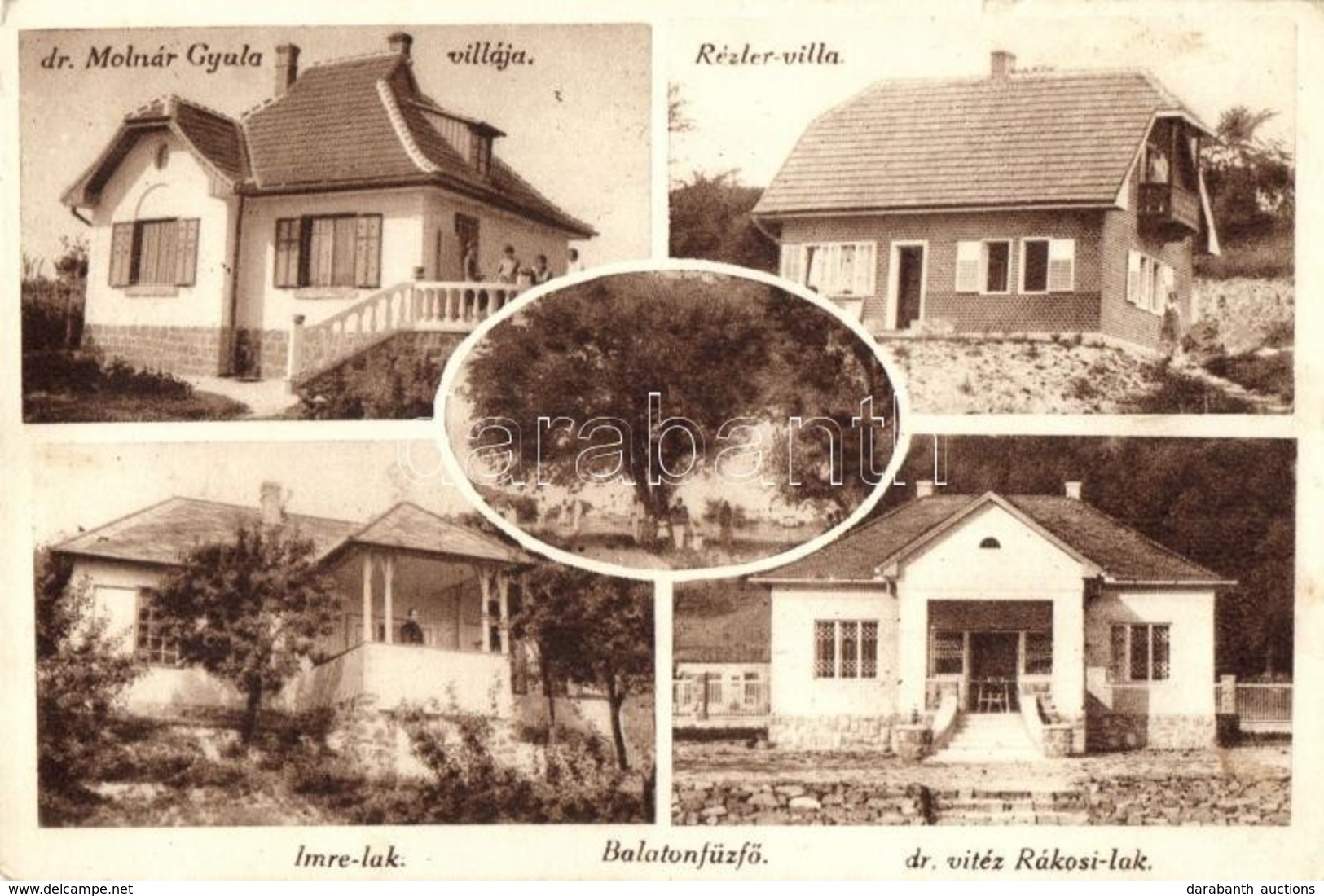 ** T2/T3 Balatonfűzfő, Dr. Molnár Gyula Villája, Rézler Villa, Imre Lak, Dr. Vitéz Rákosi Lak (apró Szakadás / Tiny Tear - Ohne Zuordnung