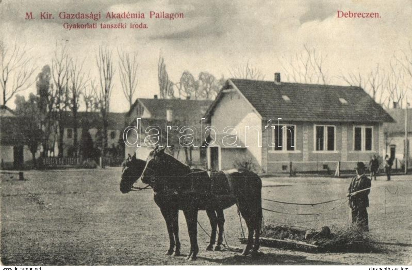 T2/T3 Debrecen, Debrecen-Pallag; M. Kir. Gazdasági Akadémia Pallagon, Gyakorlati Tanszéki Iroda. Kiadja Thaisz Arthur (E - Ohne Zuordnung