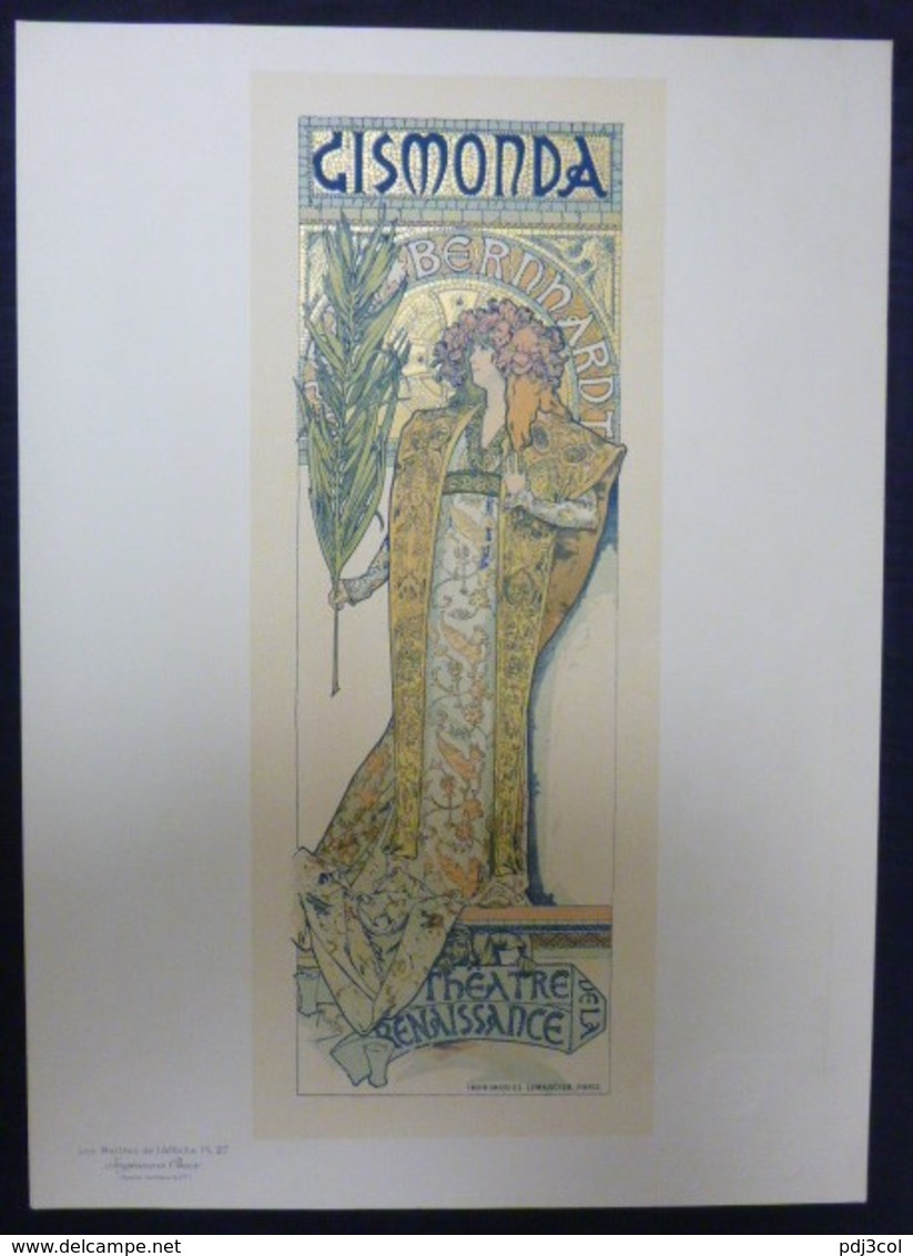 Les Maitres De L'affiche - N°27 - Superbe Planche De MUCHA - GISMONDA - Sarah BERNHARDT - 1896 - Affiches