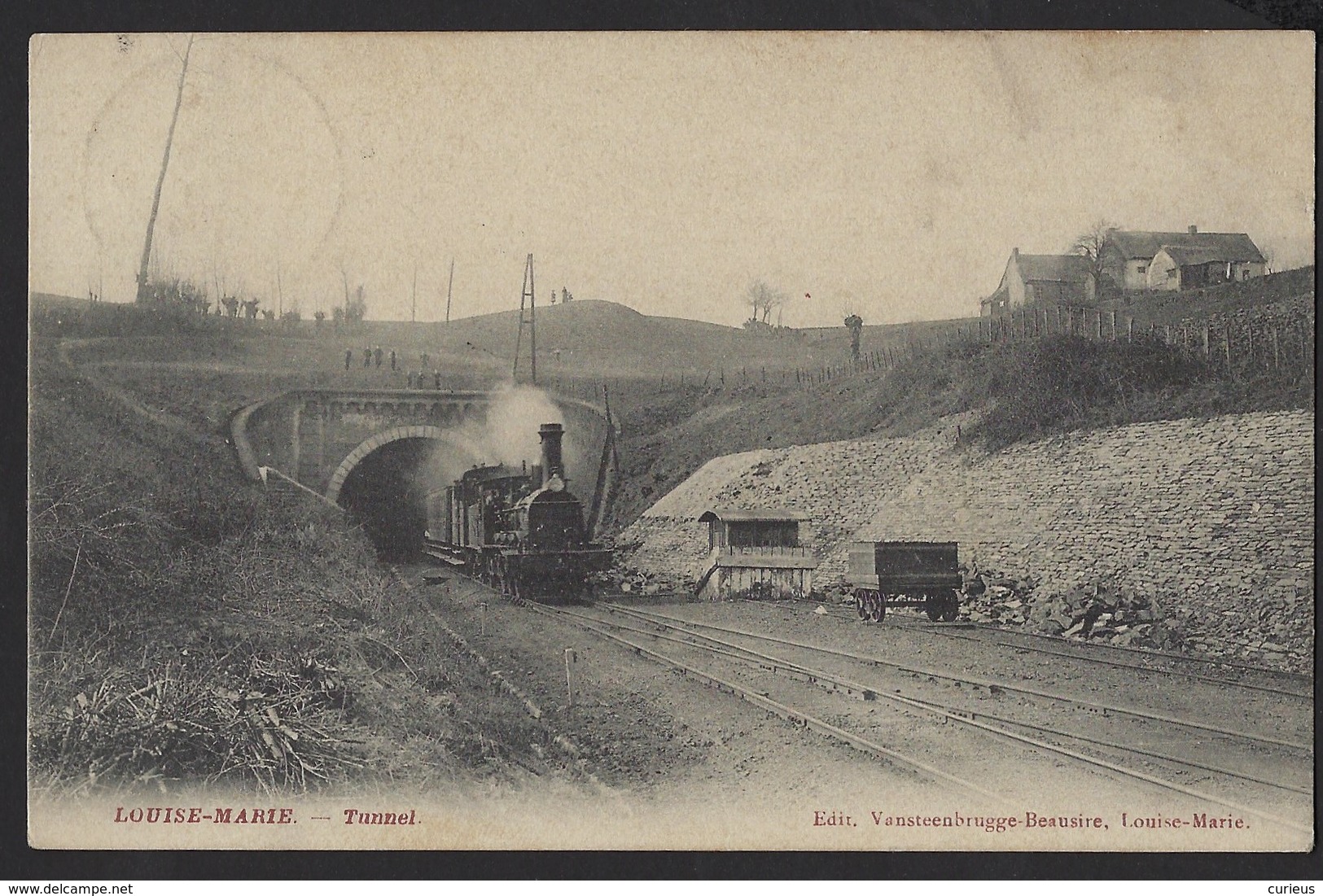 RONSE * MAARKEDAL * TUNNEL LOUISE-MARIE * TREIN * TRAIN * EDIT. VANSTEENBRUGGE-BEAUSIRE * 1913 - Treinen