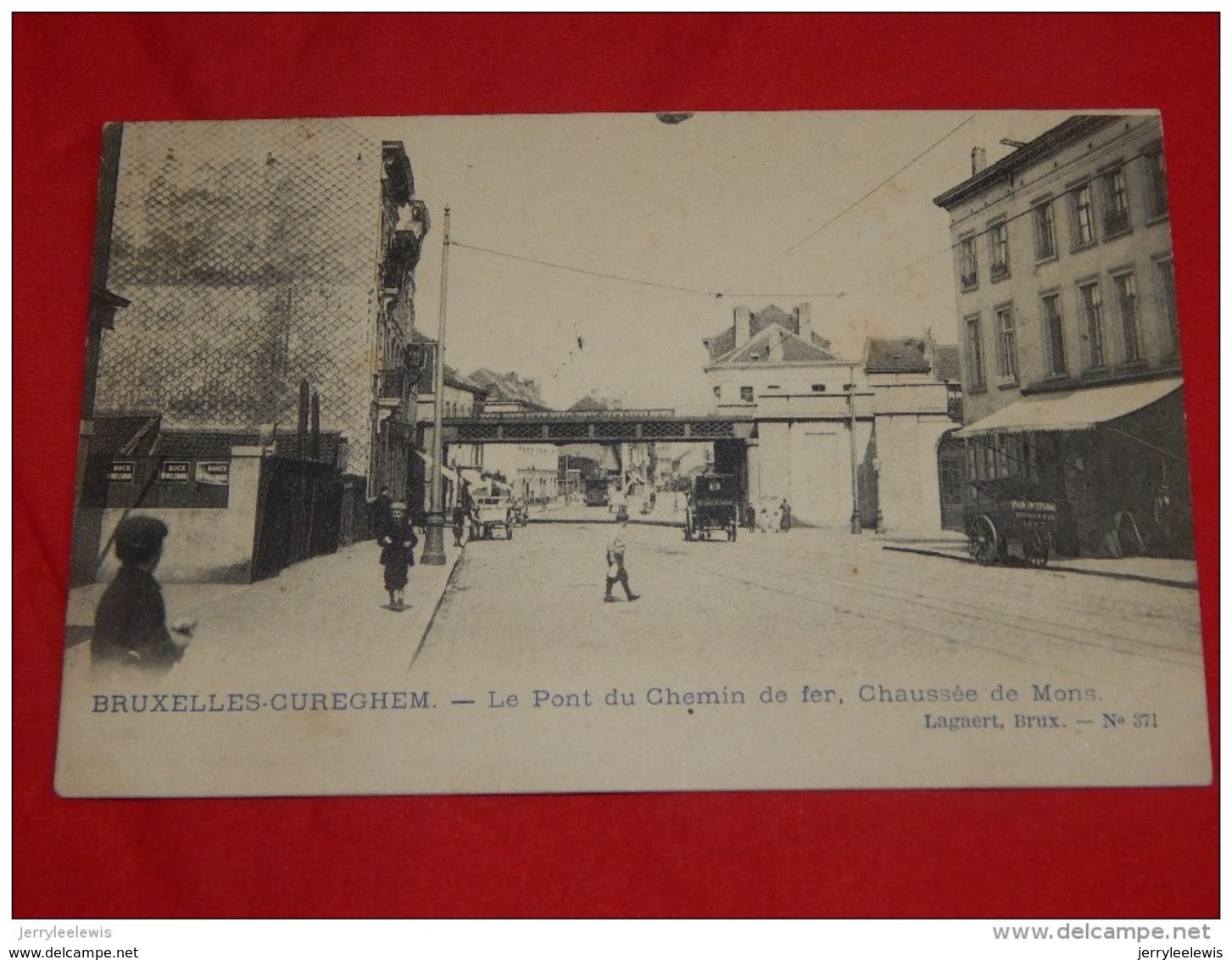 BRUXELLES - ANDERLECHT - CUREGHEM - Le Pont De Chemin De Fer, Chaussée De Mons  -  1904 -  (2 Scans) - Anderlecht