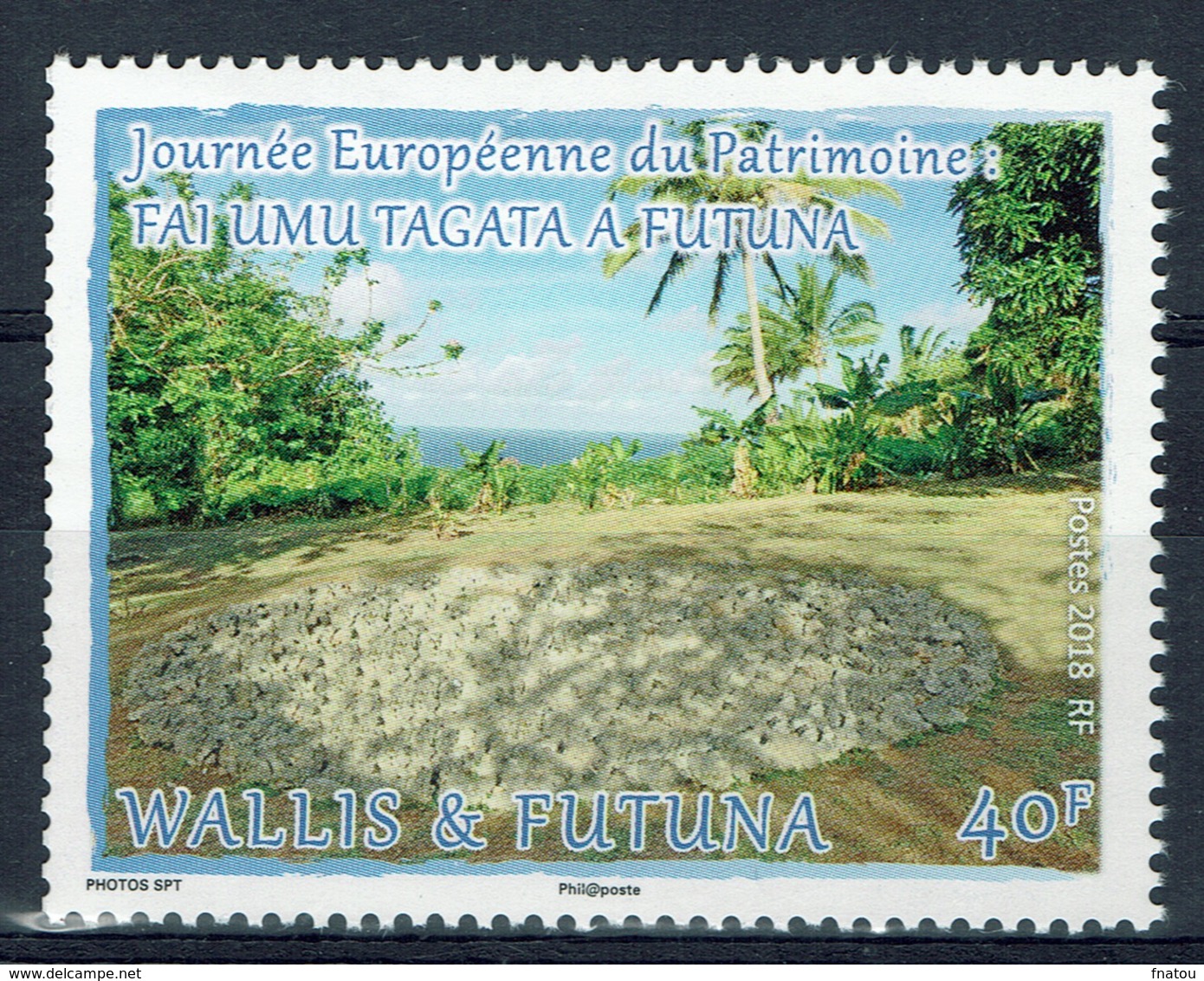 Wallis And Futuna, European Heritage Day, 2018, MNH VF - Unused Stamps