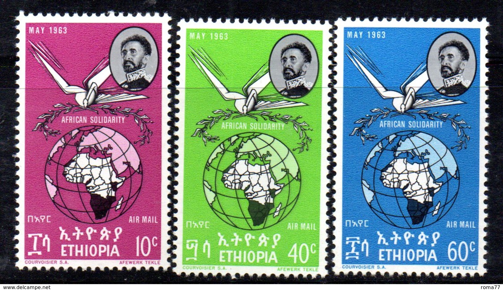 ETP98 - ETIOPIA 1963 , Posta Aerea Yvert  N 71/73 *** - Etiopia