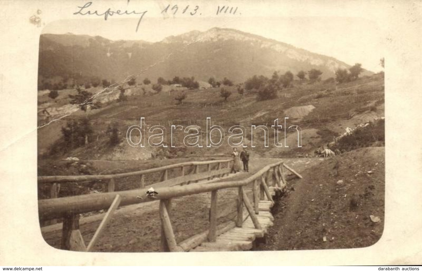 * T3/T4 1913 Lupény, Lupeni; Híd / Bridge, Photo (EB) - Ohne Zuordnung