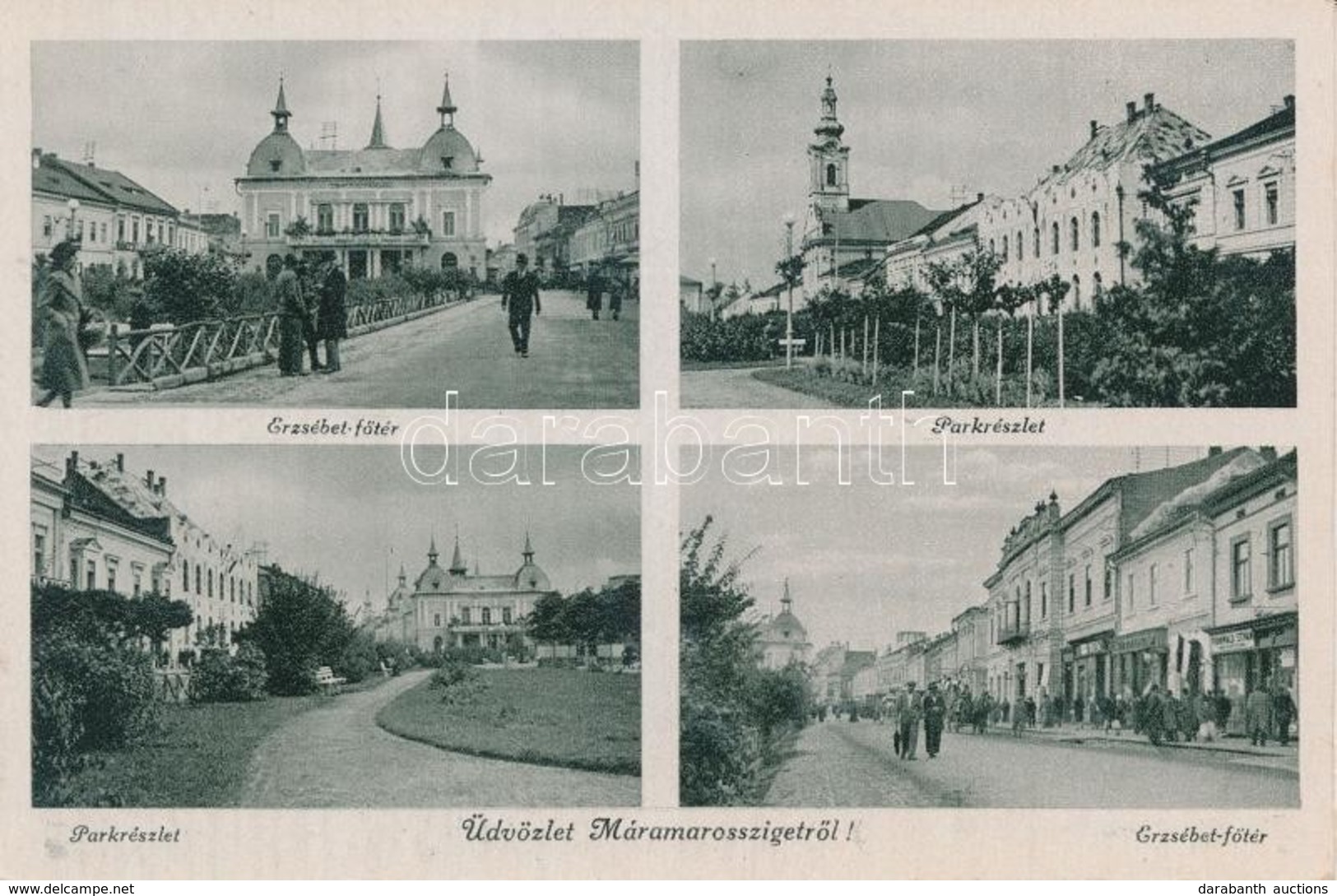 ** T2 Máramarossziget, Erzsébet Főtér, Park, Márton Jenő Felvétele / Square, Park - Ohne Zuordnung