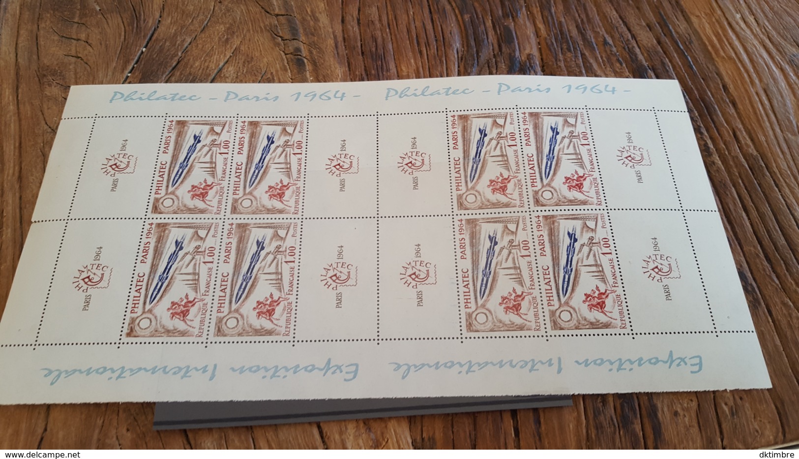 LOT 430154 TIMBRE DE FRANCE NEUF** LUXE N°1424 FEUILLE - Fogli Completi