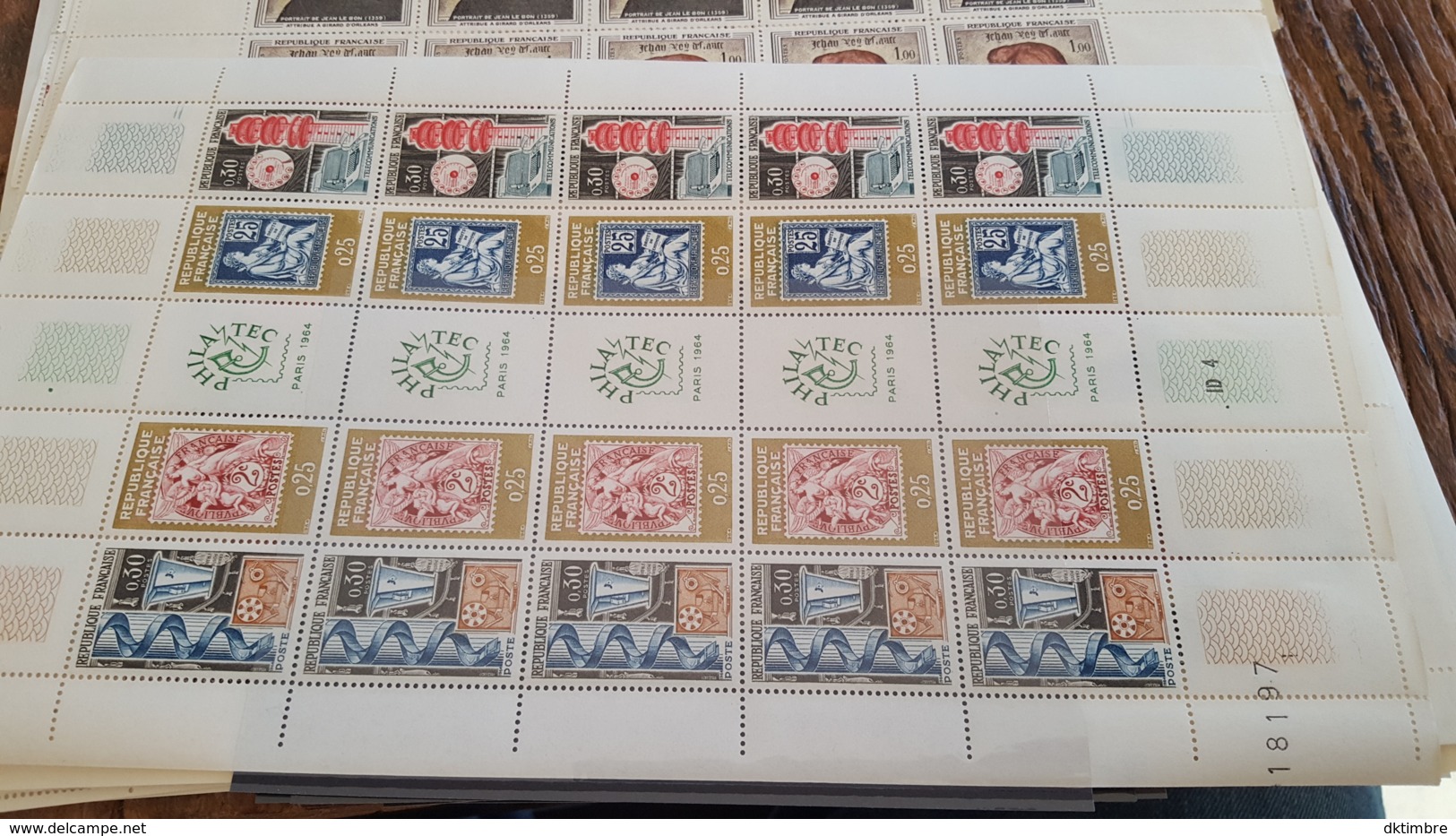 LOT 430160 TIMBRE DE FRANCE NEUF** LUXE N°1414 FEUILLE - Feuilles Complètes