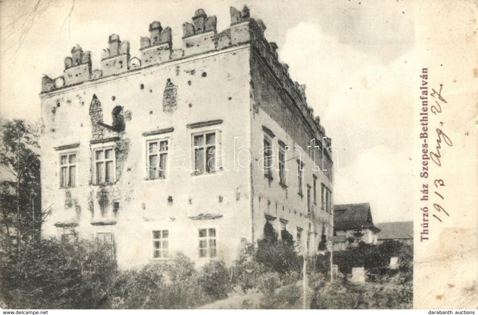T3/T4 1913 Betlenfalva, Szepes-Bethlenfalva, Betlensdorf, Betlanovce; Thurzó Ház, Kastély / Castle (EB) - Ohne Zuordnung