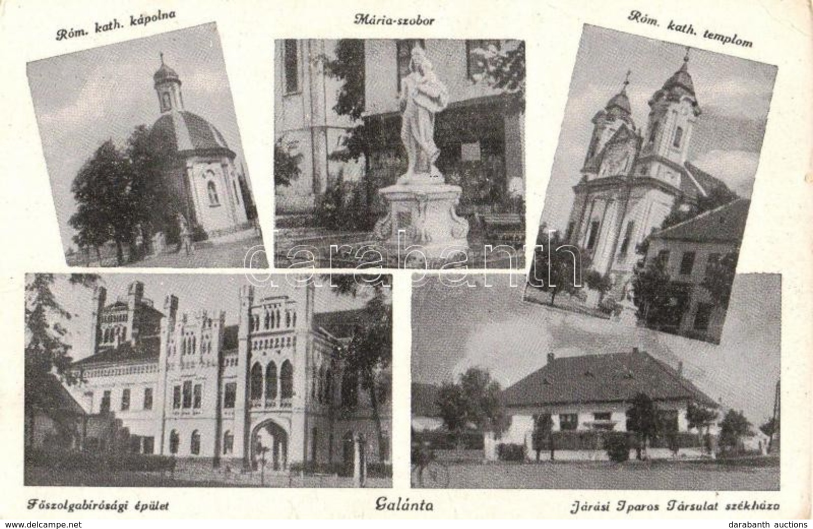 * T2 Galánta, Római Katolikus Templom és Kápolna, Mária Szobor, Főszolgabírósági épület (Esterházy Kastély), Járási Ipar - Unclassified