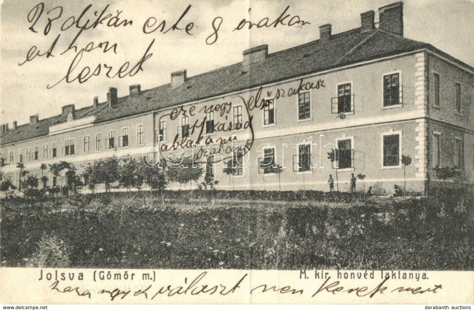 T3/T4 1907 Jolsva, Jelsava; M. Kir. Honvéd Laktanya / Military Barracks (fa) - Unclassified
