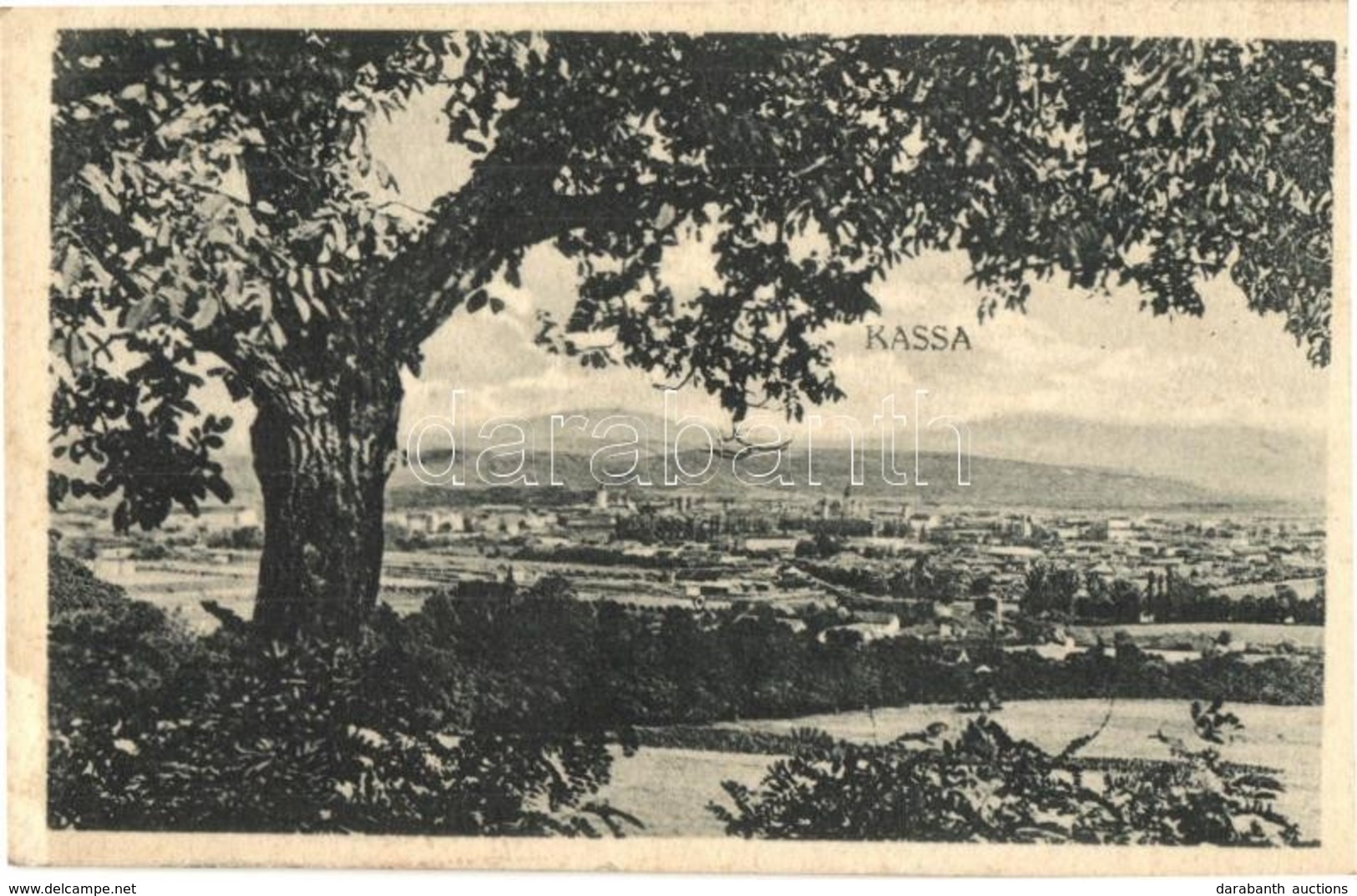 Kassa, Kosice - 2 Db Régi Városképes Lap: Látkép, Fő Posta / 2 Pre-1945 Town-view Postcards: General View, Post Office - Ohne Zuordnung