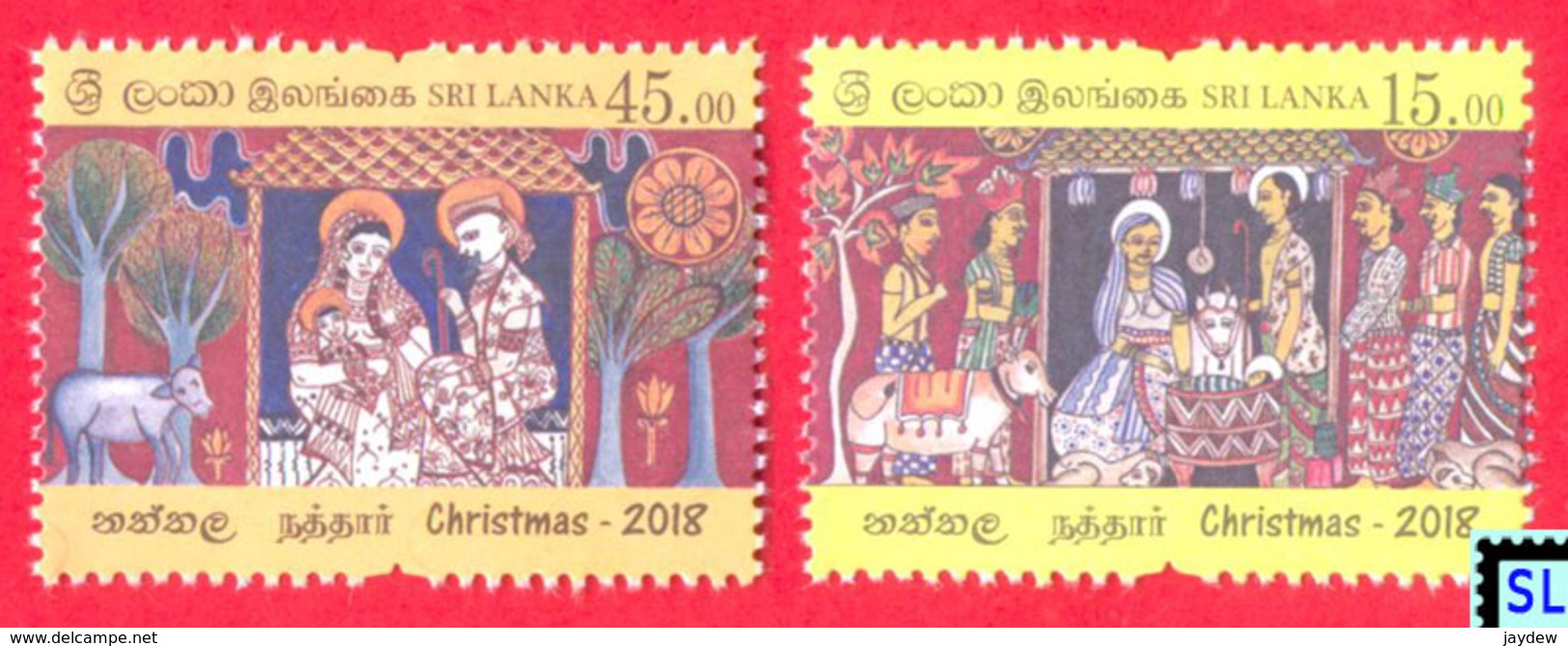 Sri Lanka Stamps 2018, Christmas, MNH - Sri Lanka (Ceilán) (1948-...)