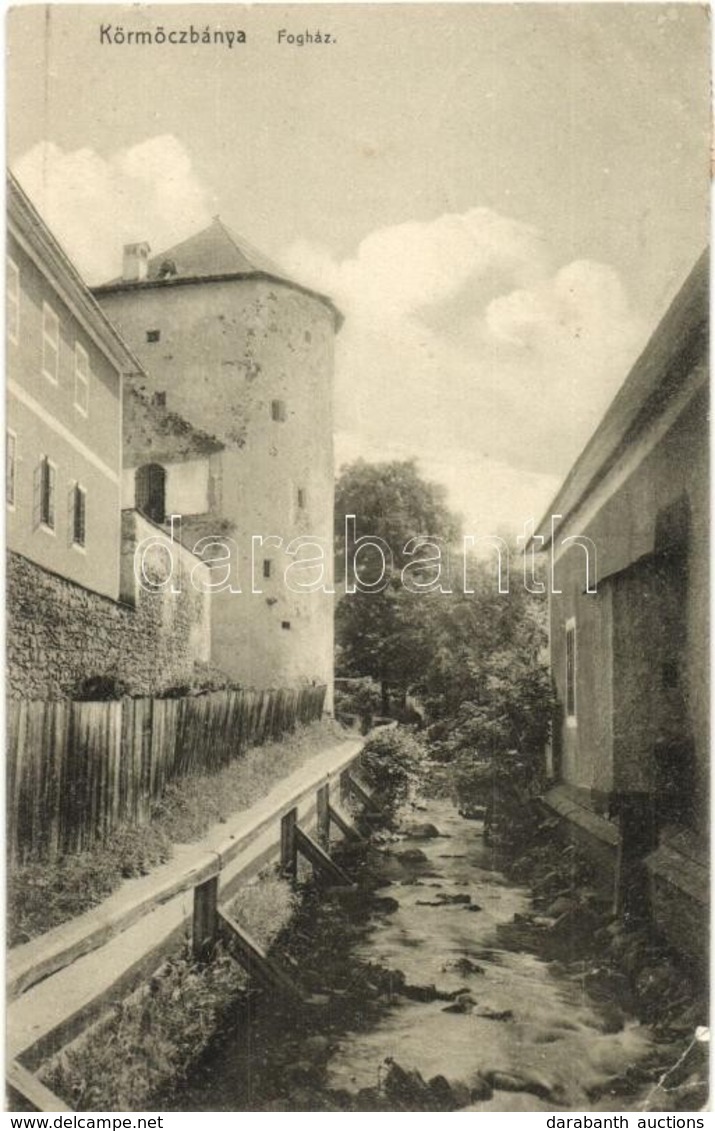 T2/T3 1912 Körmöcbánya, Kremnitz, Kremnica; Fogház, Börtön. Kiadja Ritter Lipót J. / Prison, Jail (EK) - Unclassified