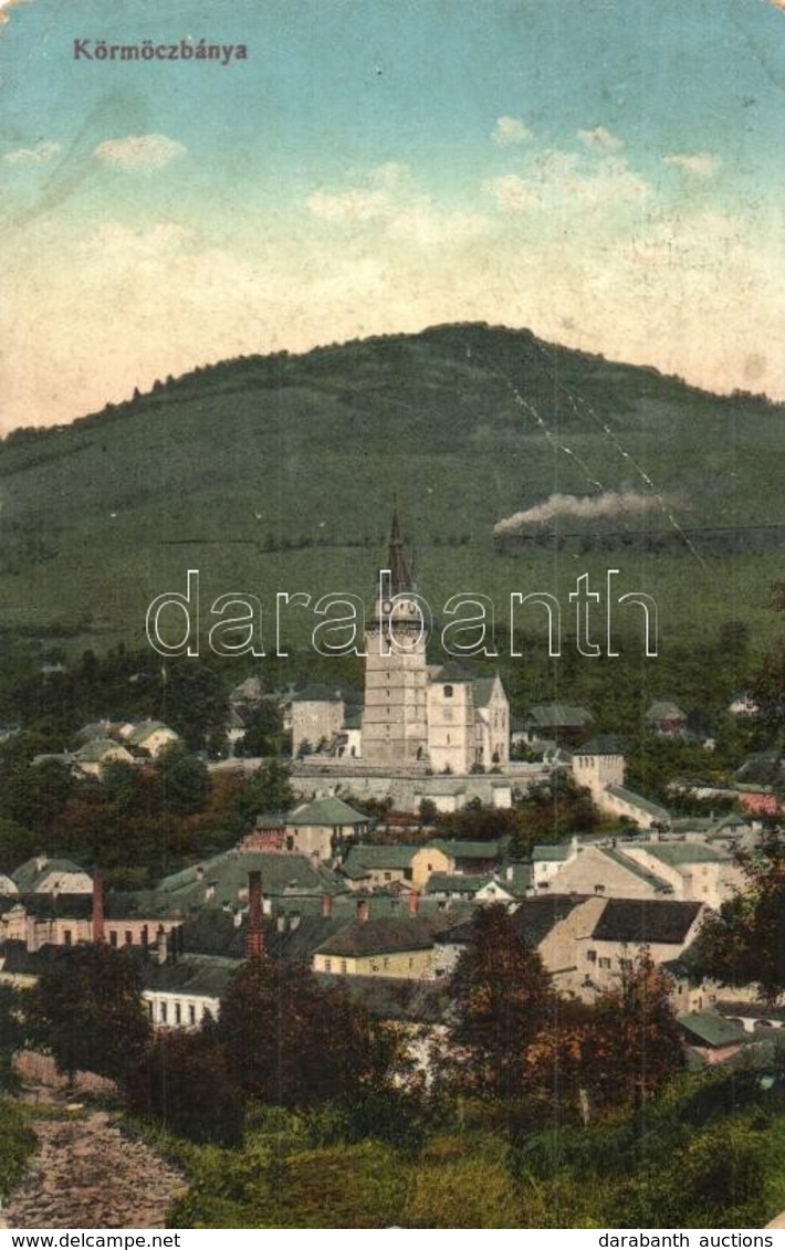 * T3 Körmöcbánya, Kremnitz, Kremnica; Látkép A Vártemplommal. Kiadja Ritter Sándor / General View With The Castle Church - Unclassified